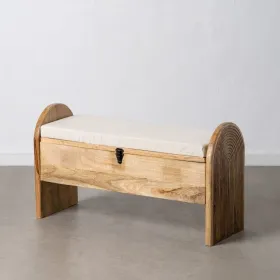 Pūra lāde 100 x 35 x 56 cm Sintētiska Auduma Koks