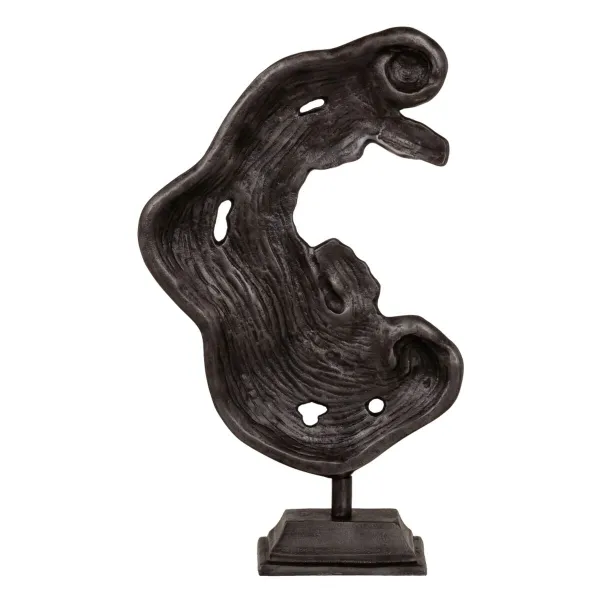 Dekoratyvinė figūrėlė Abstraktus 30 x 10,5 x 49 cm Pilka