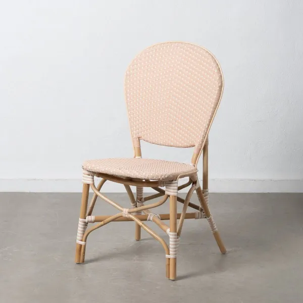 Ruokatuoli 47 x 54 x 93 cm Luonnollinen Beige Rottinki