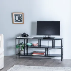 TV mēbeles 120 x 32 x 55 cm Melns Tērauds