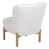 Nojatuoli 62 x 75 x 74 cm Synteettinen kangas Metalli Valkoinen