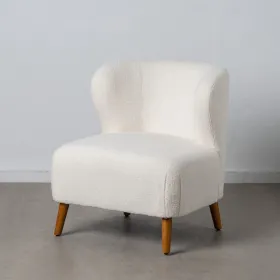 Armchair 72 x 78 x 82 cm Rubber wood White