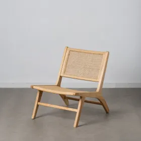 Nojatuoli Luonnollinen Puu Rottinki 60,5 x 73,5 x 72,5 cm