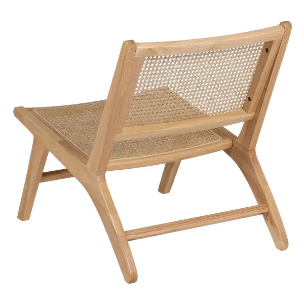 Nojatuoli Luonnollinen Puu Rottinki 60,5 x 73,5 x 72,5 cm