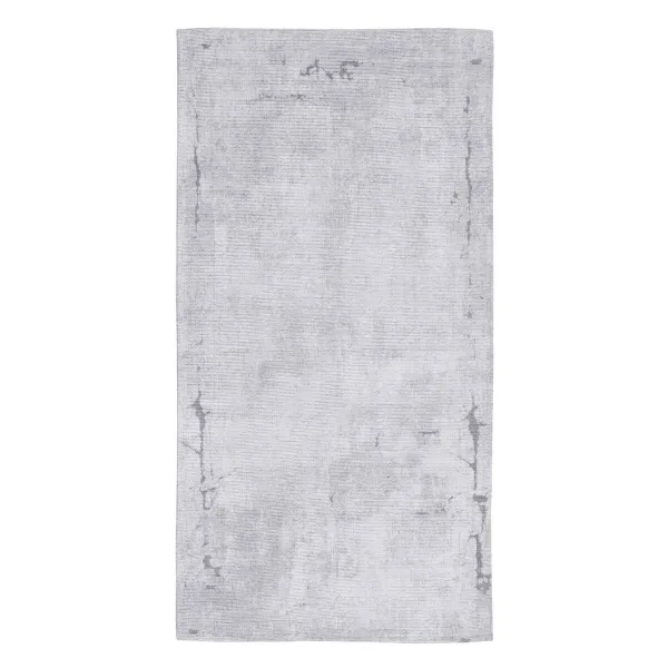 Paklājs 80 x 150 cm Pelēks Poliesters Kokvilna