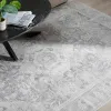 Matto 80 x 150 cm Harmaa Polyesteri Puuvilla