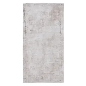 Paklājs 80 x 150 cm Poliesters Kokvilna Pelēkbrūns