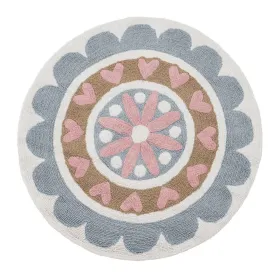 Leikkimatto 100% puuvillaa Kukka 100 cm 100 x 100 x 1 cm