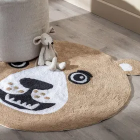 Playmat 100% cotton Bear 100 cm 100 x 100 x 1 cm