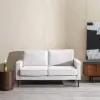 Диван 163 x 87 x 90 cm Синтетическая ткань Бежевый Металл
