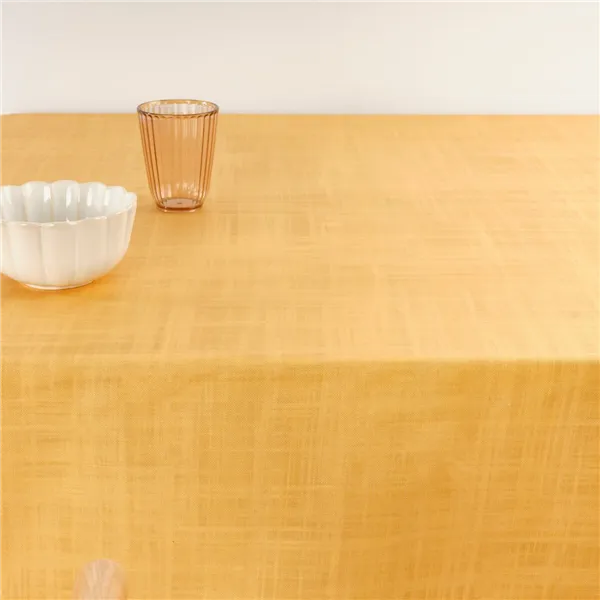 Stain-proof resined tablecloth Belum Liso Mustard 150 x 150 cm