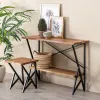 Set of furniture Black Natural 107 x 36 x 77 cm