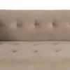 Sofa 156 x 81 x 72 cm Šampanas Sintetinis audinys Medžio Aksomas