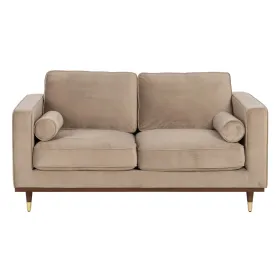 Dīvāns 172 x 89 x 91 cm Šampanietis Sintētiska Auduma Koks Samts