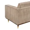 Диван 172 x 89 x 91 cm Шампанское Синтетическая ткань Деревянный Велюр
