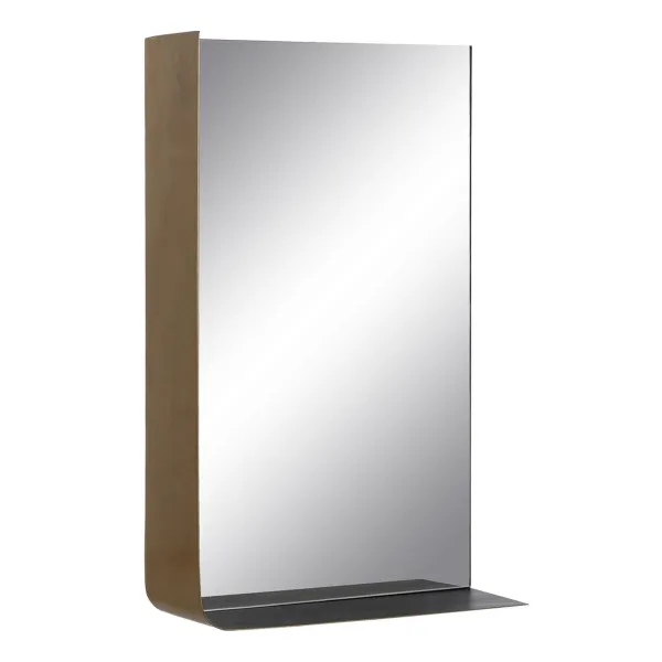 Wall mirror Black Golden 40 x 12 x 60 cm