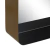 Настенное зеркало Чёрный Позолоченный 40 x 12 x 60 cm