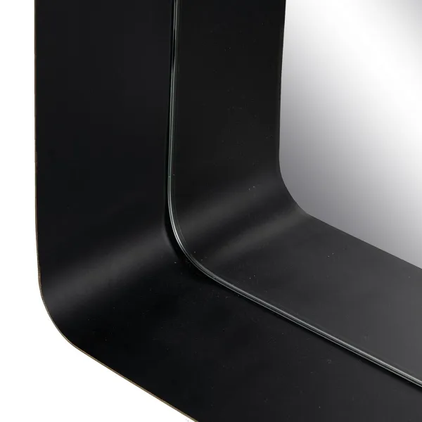 Настенное зеркало Чёрный Позолоченный 40 x 12 x 60 cm