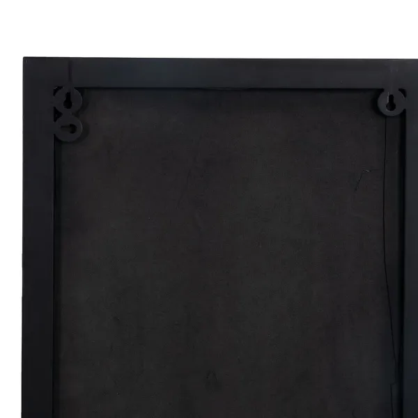 Настенное зеркало Чёрный Позолоченный 40 x 12 x 60 cm