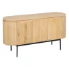Sideboard MONTMARTRE Black Natural Iron Mango wood 140 x 40 x 75 cm
