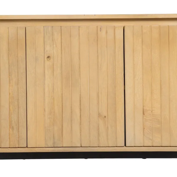 Indauja MONTMARTRE Juoda Natūralus Geležis Mango mediena 140 x 40 x 75 cm