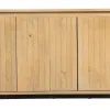 Sideboard MONTMARTRE Black Natural Iron Mango wood 140 x 40 x 75 cm