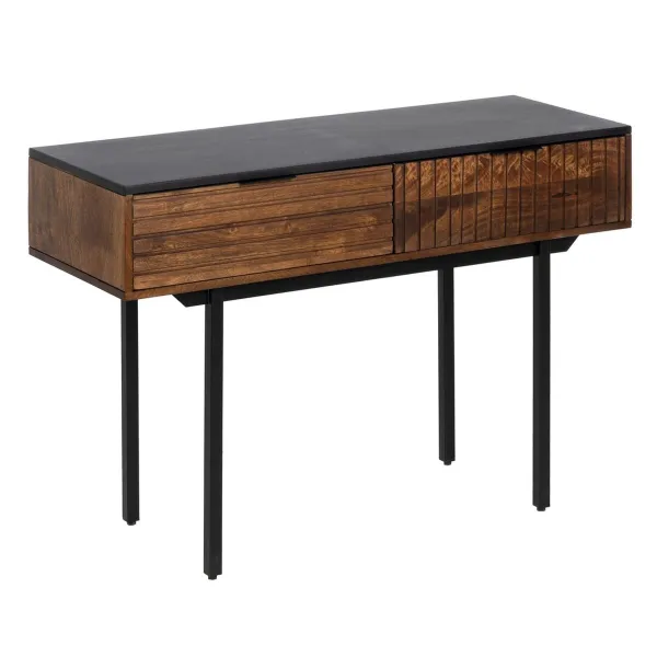 Salė ABNER Ruda Juoda 110 x 40 x 76 cm