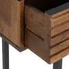 Koridors ABNER Brūns Melns 110 x 40 x 76 cm