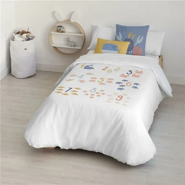 Nordic cover Kids&Cotton Vikram White 155 x 220 cm