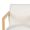 Keinutuoli Valkoinen Luonnollinen Kumipuu Materiaali 60 x 83 x 72 cm