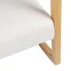 Keinutuoli Valkoinen Luonnollinen Kumipuu Materiaali 60 x 83 x 72 cm