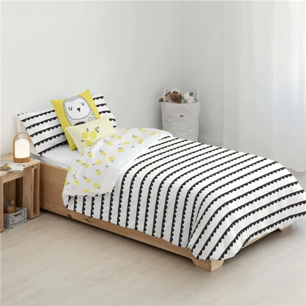 Nordic cover Kids&Cotton Guildo Black 155 x 220 cm