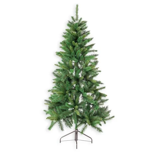 Jaungada eglīte Zaļš PVC Metāls Polietilēns 180 cm