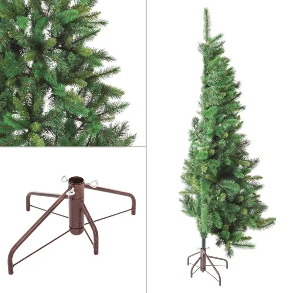 Jaungada eglīte Zaļš PVC Metāls Polietilēns 180 cm