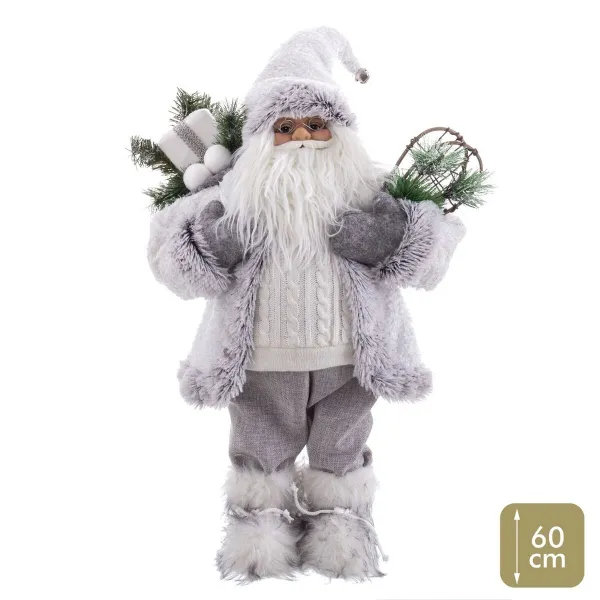 Joulukuusenpallo Valkoinen Muovinen Polyresiini Materiaali 60 cm