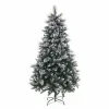 Naujametinė eglutė Balta Raudona Žalia PVC Metalinis Polietilenas Sniegas 210 cm