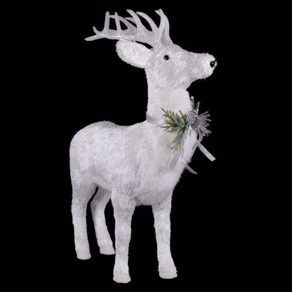 Joulukuusenpallo Valkoinen Polyfoam Peura 73 x 33 x 108 cm
