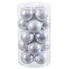 Joulupallot Hopeinen Muovinen 6 x 6 x 6 cm (20 osaa)
