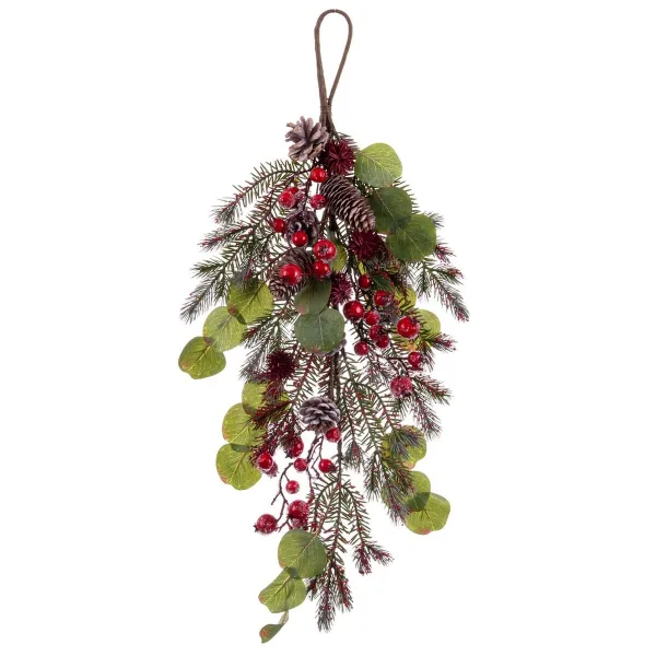 Door Hanger Multicolour Plastic Foam Pineapples Christmas 70 cm 70 X 20 X 20 CM
