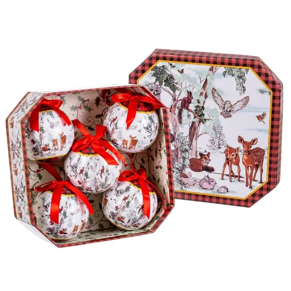 Eglītes rotājumi Daudzkrāsains Papīrs Polyfoam dzīvnieki 7,5 x 7,5 x 7,5 cm (5 gb.)
