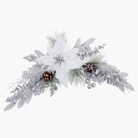 Дверная вешалка Белый Серебристый Пластик Ананасы Рождество 73 cm 73 X 10 X 10 CM