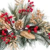 Door Hanger Multicolour Golden Plastic Pineapples Christmas 60 cm 60 X 20 X 10 CM