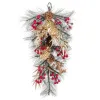Door Hanger Multicolour Golden Plastic Pineapples Christmas 30 x 12 x 60 cm 60 cm