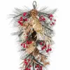 Door Hanger Multicolour Golden Plastic Pineapples Christmas 30 x 12 x 60 cm 60 cm