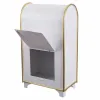 Christmas bauble White Golden Metal Letterbox 34,5 x 21,5 x 61,5 cm