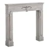 Kamīns Balts Egles koksne Koks MDF 105 x 17,5 x 99 cm