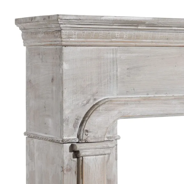Kamīns Balts Egles koksne Koks MDF 105 x 17,5 x 99 cm
