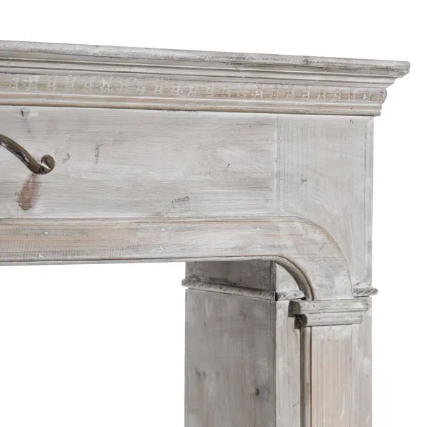 Fireplace White Fir wood MDF Wood 105 x 17,5 x 99 cm