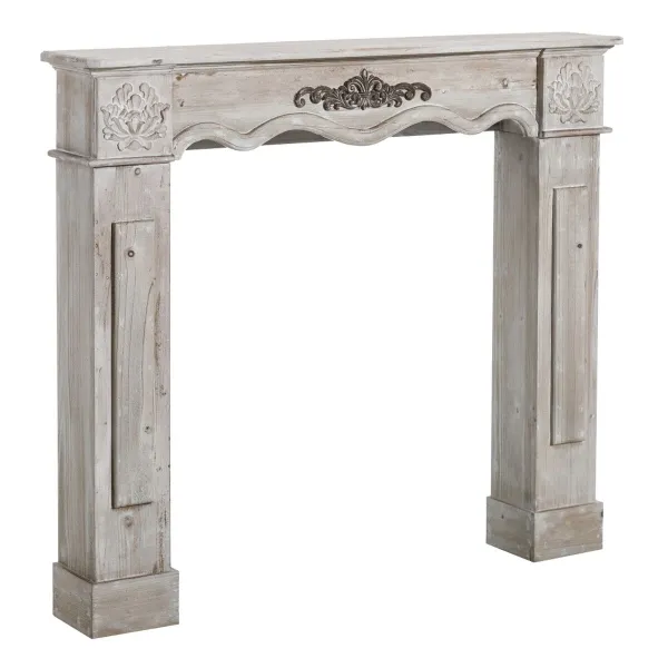 Židinys Balta Eglės mediena Medžio MDF 116 x 20 x 102 cm 82 x 77 cm
