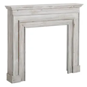 Fireplace White Fir wood MDF Wood 117 x 20 x 102 cm